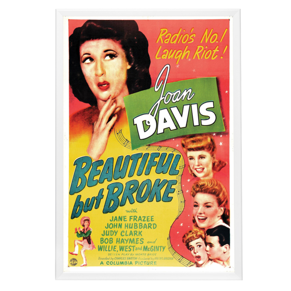 "Beautiful But Broke" (1944) Framed Movie Poster