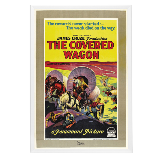 "Covered Wagon" (1923) Framed Movie Poster