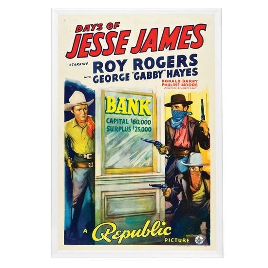 "Days Of Jesse James" (1939) Framed Movie Poster