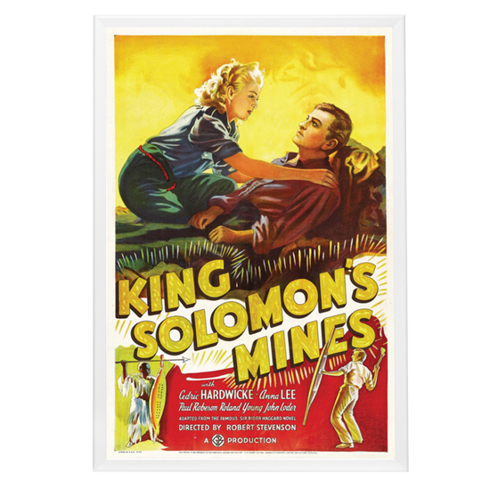 "King Solomon's Mines" (1937) Framed Movie Poster