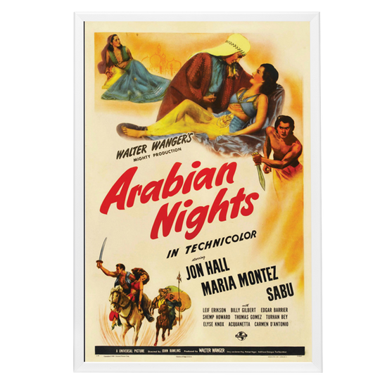 "Arabian Nights" (1942) Framed Movie Poster