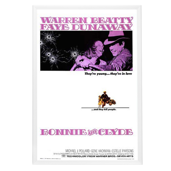 "Bonnie And Clyde" (1967) Framed Movie Poster
