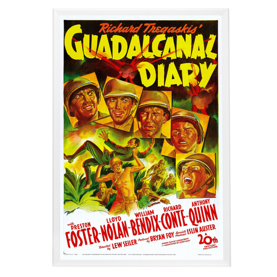 "Guadalcanal Diary" (1943) Framed Movie Poster