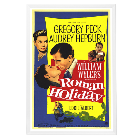 "Roman Holiday" (1953) Framed Movie Poster