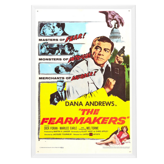 "Fearmakers" (1958) Framed Movie Poster