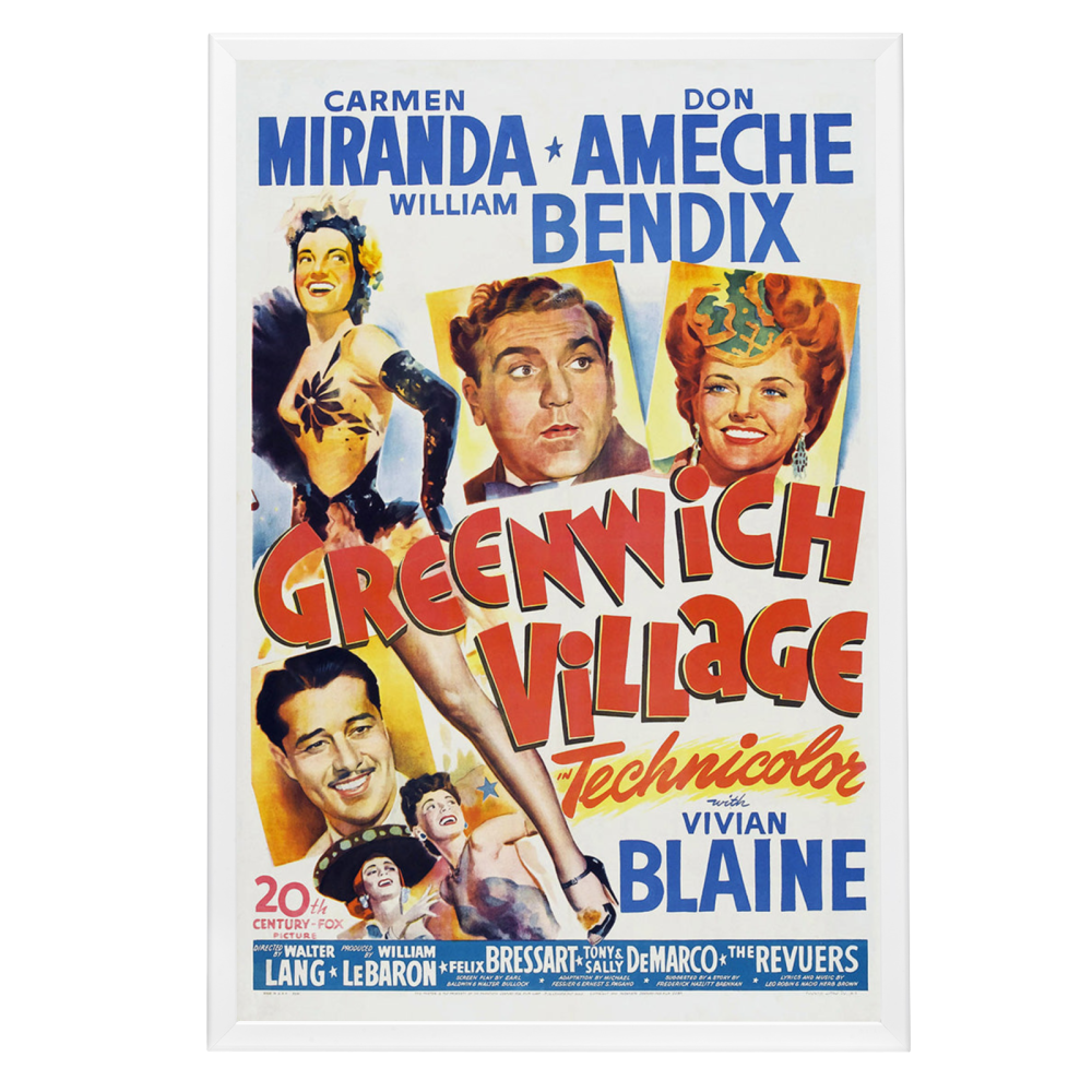 "Greenwich VIllage" (1944) Framed Movie Poster