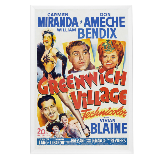 "Greenwich VIllage" (1944) Framed Movie Poster