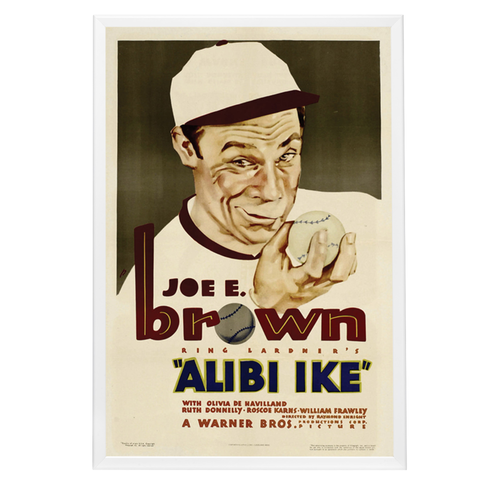 "Alibi Ike" (1935) Framed Movie Poster