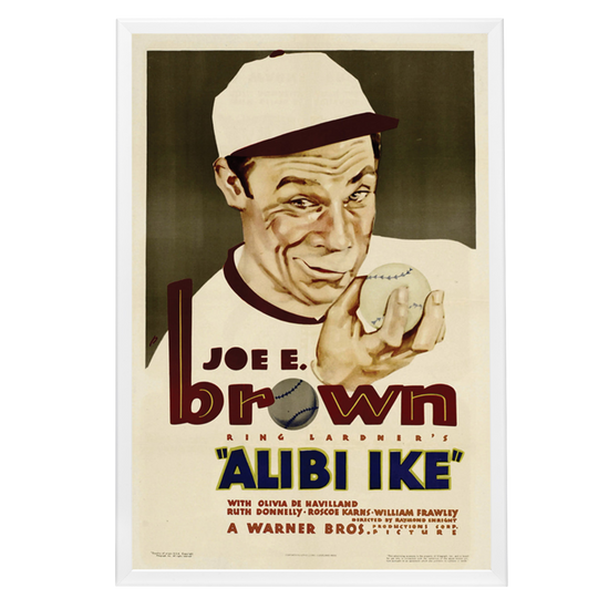 "Alibi Ike" (1935) Framed Movie Poster