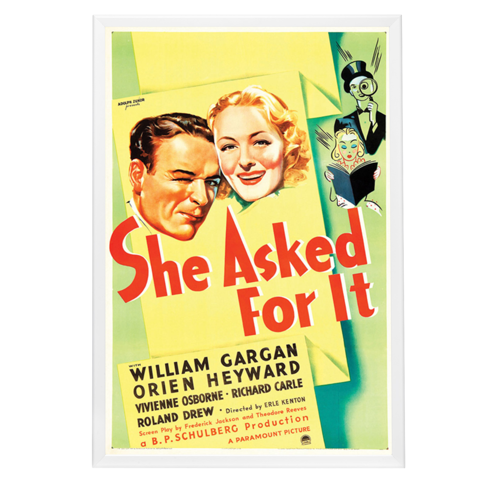 "She Asked For It" (1937) Framed Movie Poster