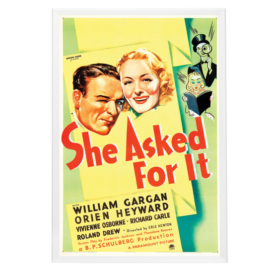 "She Asked For It" (1937) Framed Movie Poster