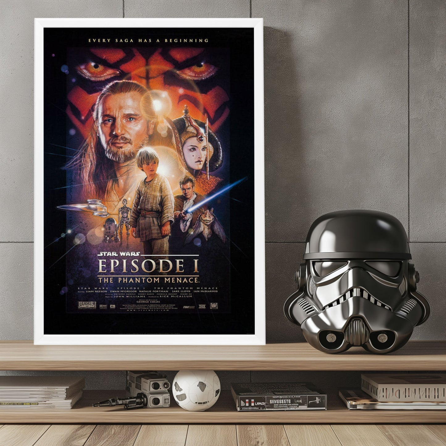 "Star Wars: Episode I - The Phantom Menace" (1999) Framed Movie Poster