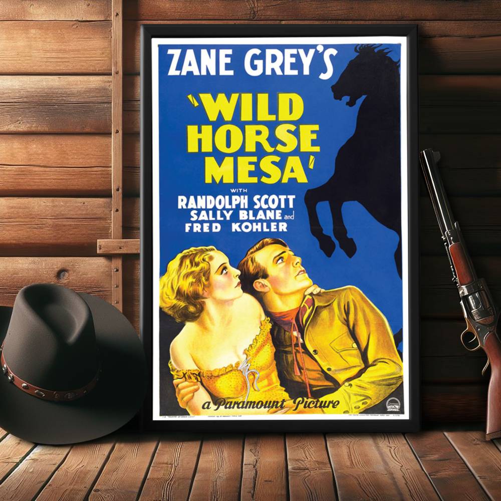 "Wild Horse Mesa" (1932) Framed Movie Poster