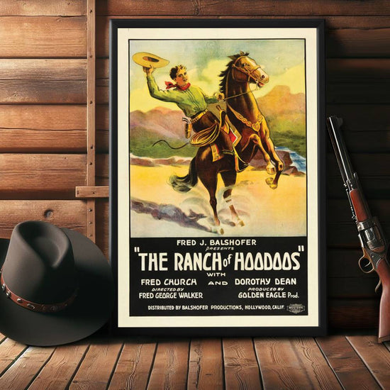 "Ranch Of Hoodoos" (1926) Framed Movie Poster