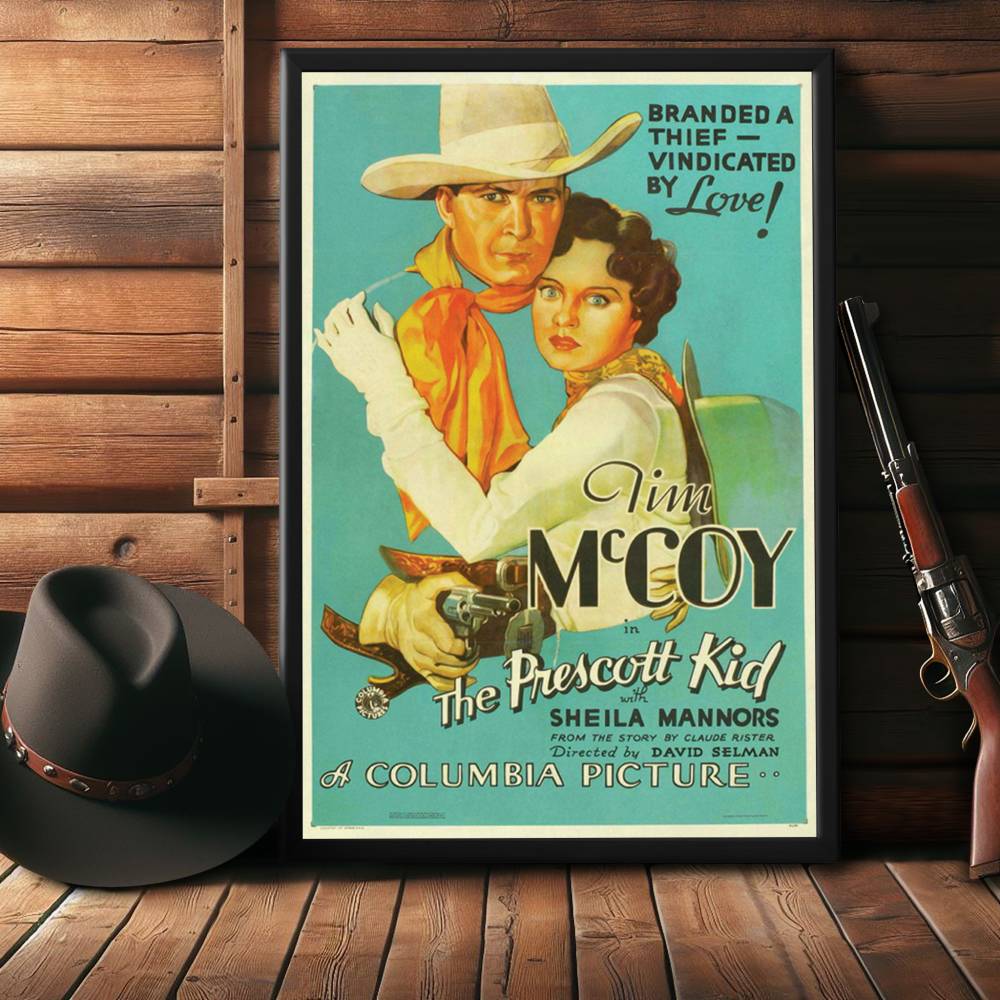 "Prescott Kid" (1934) Framed Movie Poster