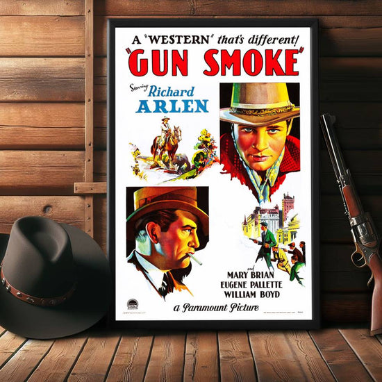 "Gun Smoke" (1931) Framed Movie Poster