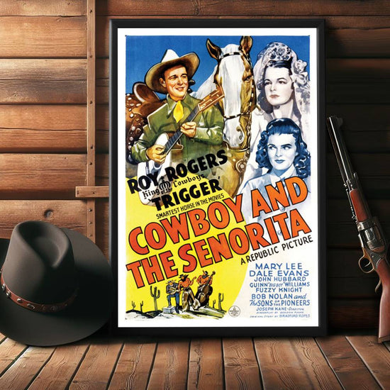 "Cowboy And The Senorita" (1944) Framed Movie Poster