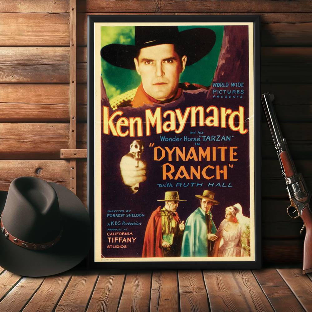 "Dynamite Ranch" (1932) Framed Movie Poster