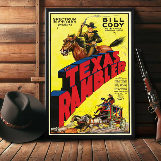 "Texas Rambler" (1935) Framed Movie Poster