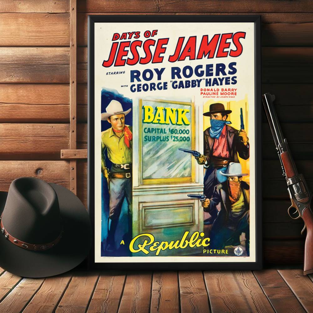 "Days Of Jesse James" (1939) Framed Movie Poster