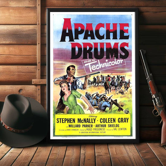 "Apache Drums" (1951) Framed Movie Poster
