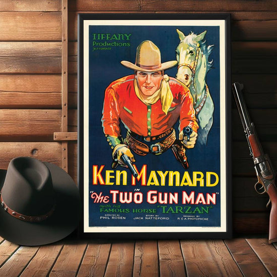 "Two Gun Man" (1931) Framed Movie Poster