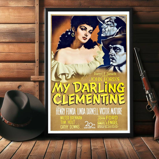 "My Darling Clementine" (1946) Framed Movie Poster