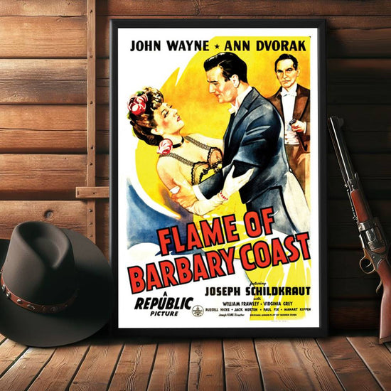 "Flame Of Barbary Coast" (1945) Framed Movie Poster