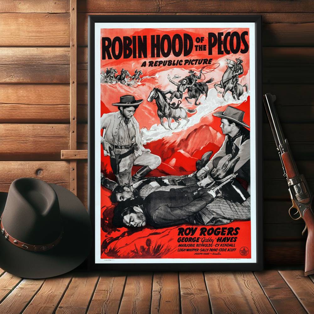 "Robin Hood Of The Pecos" (1941) Framed Movie Poster