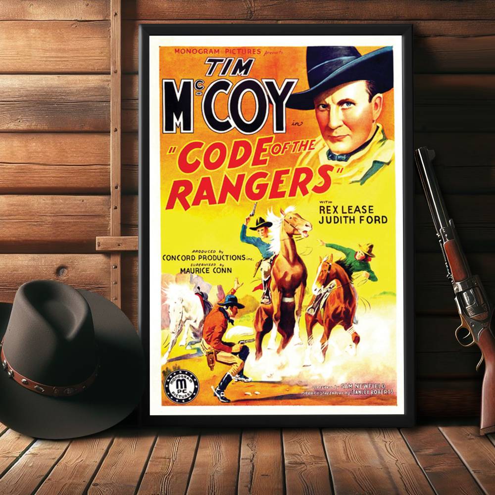 "Code Of The Rangers" (1938) Framed Movie Poster