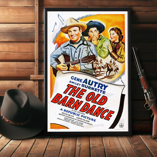 "Old Barn Dance" (1938) Framed Movie Poster