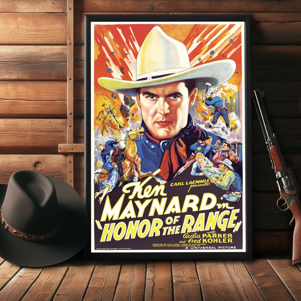 "Honor Of The Range" (1934) Framed Movie Poster