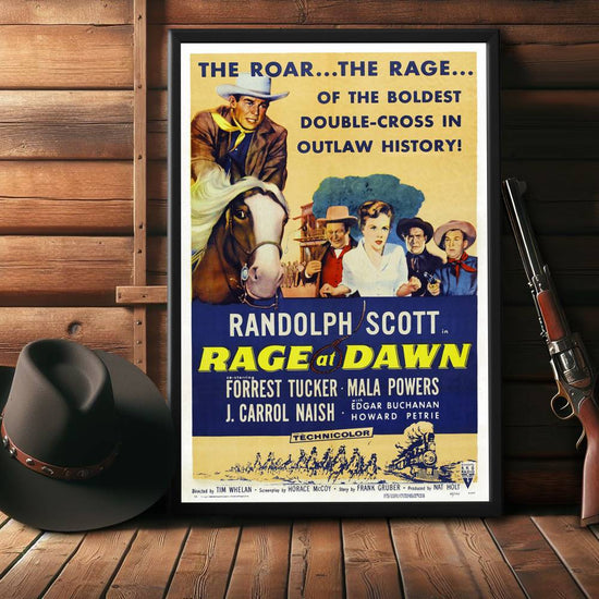 "Rage At Dawn" (1955) Framed Movie Poster