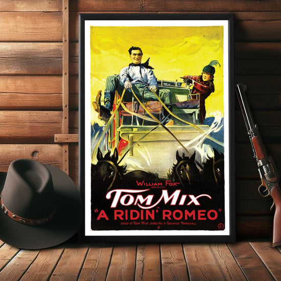 "Ridin' Romeo" (1921) Framed Movie Poster