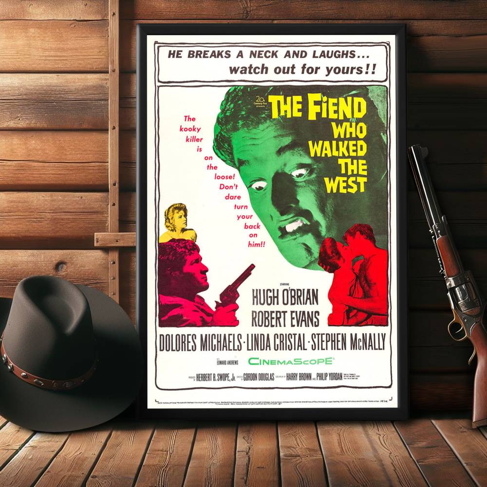 "Fiend Who Walked The West" (1958) Framed Movie Poster