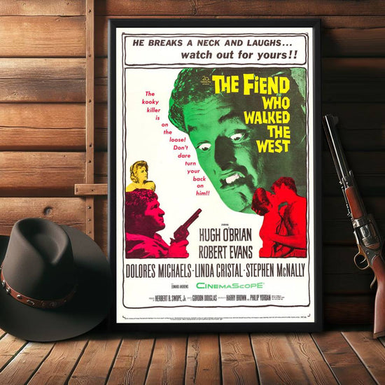 "Fiend Who Walked The West" (1958) Framed Movie Poster