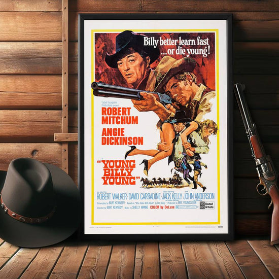 "Young Billy Young" (1969) Framed Movie Poster