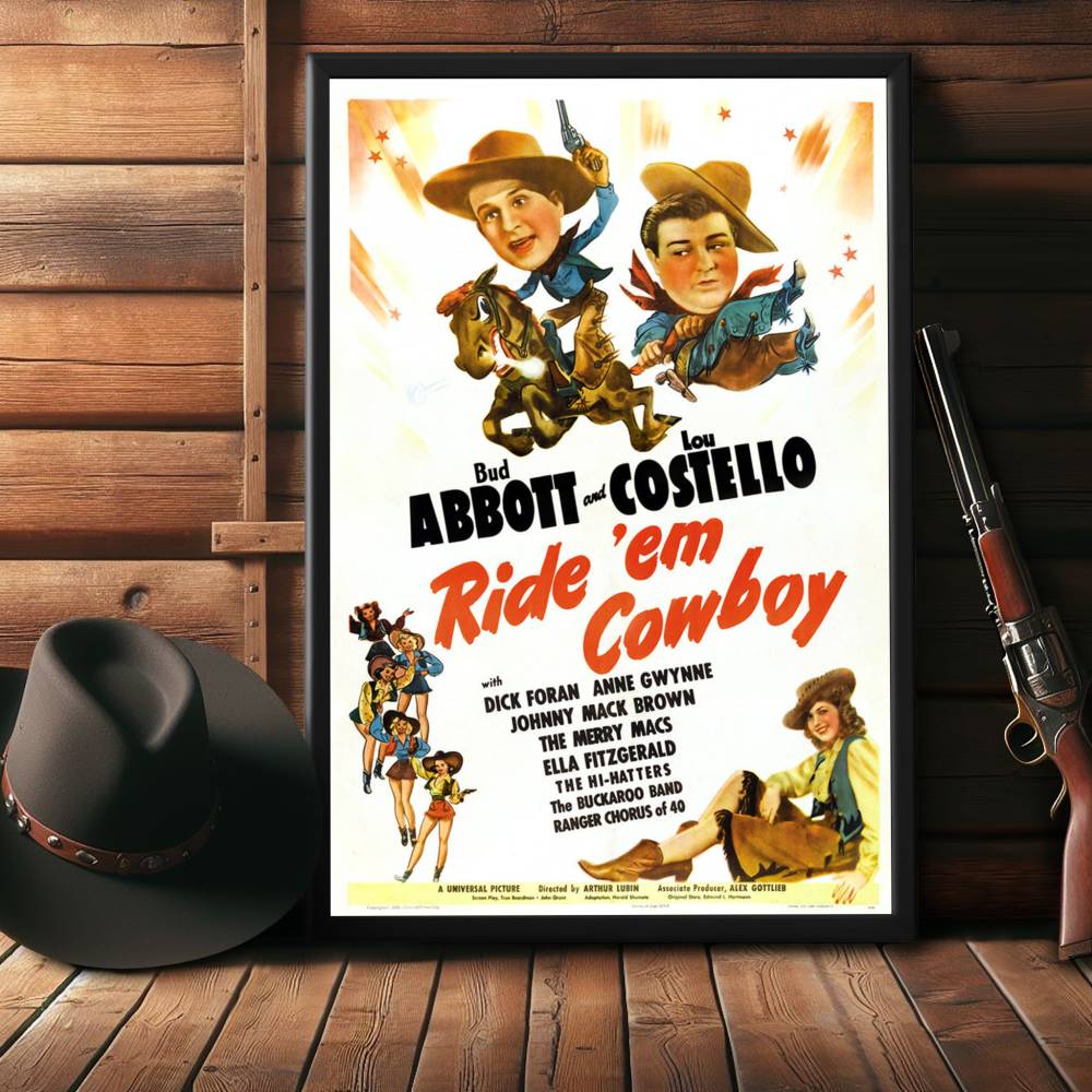 "Ride 'Em Cowboy" (1942) Framed Movie Poster