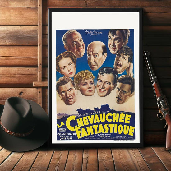 "Stagecoach (French)" (1939) Framed Movie Poster