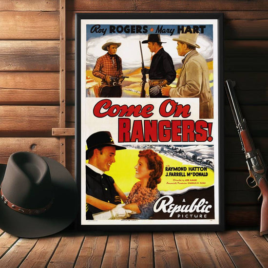 "Come On, Rangers" (1938) Framed Movie Poster