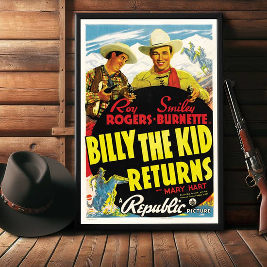 "Billy The Kid Returns" (1938) Framed Movie Poster