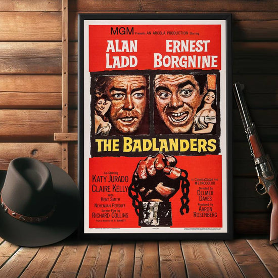 "Badlanders" (1958) Framed Movie Poster