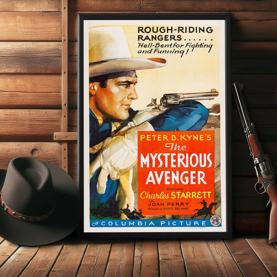 "Mysterious Avenger" (1936) Framed Movie Poster