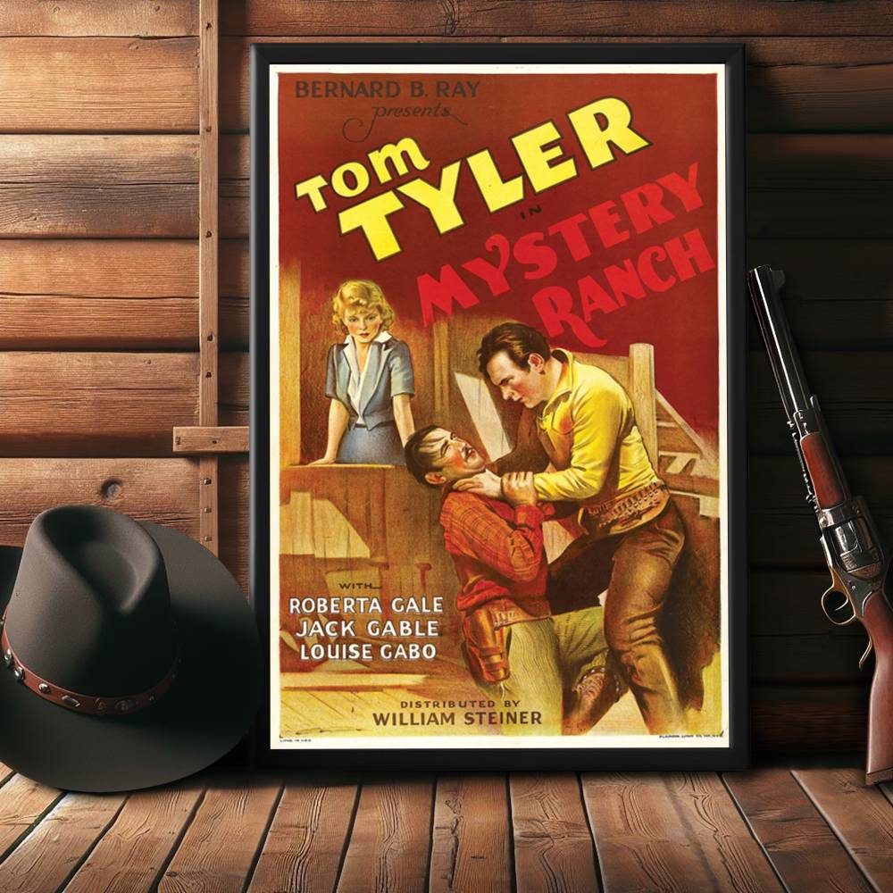 "Mystery Ranch" (1934) Framed Movie Poster