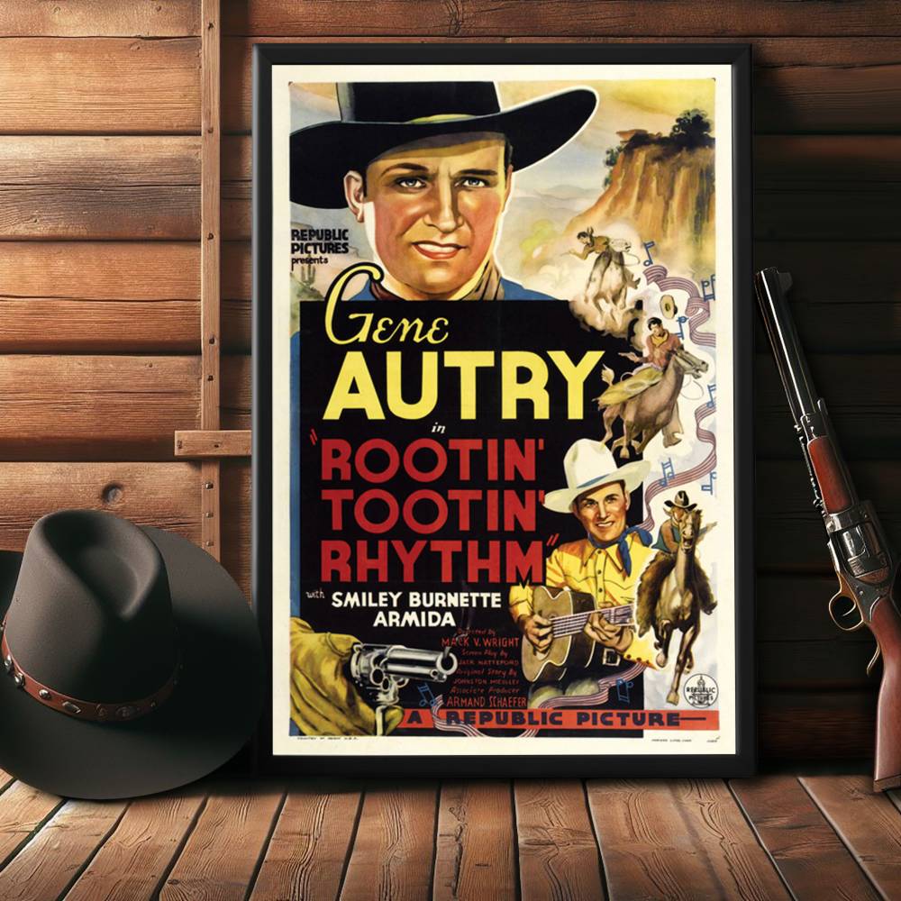 "Rootin' Tootin' Rhythm" (1937) Framed Movie Poster