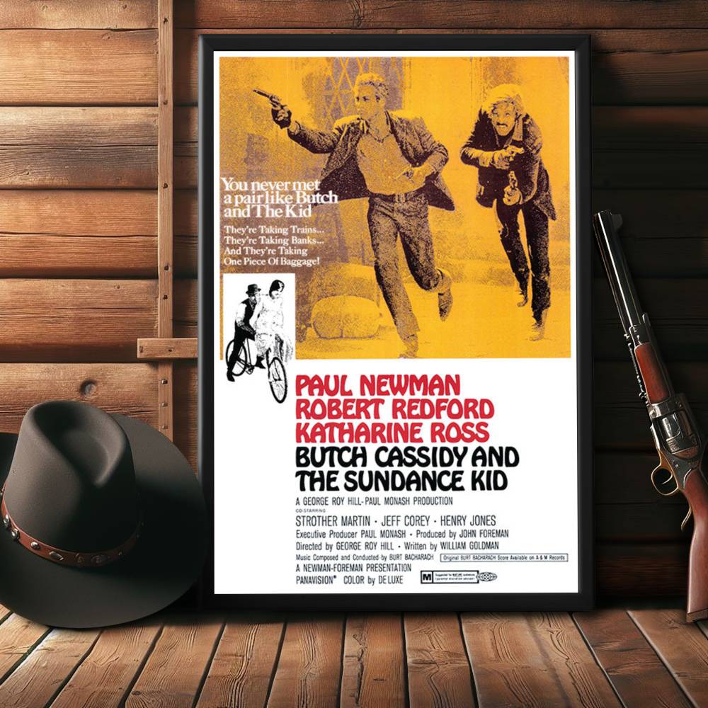 "Butch Cassidy And The Sundance Kid" (1969) Framed Movie Poster