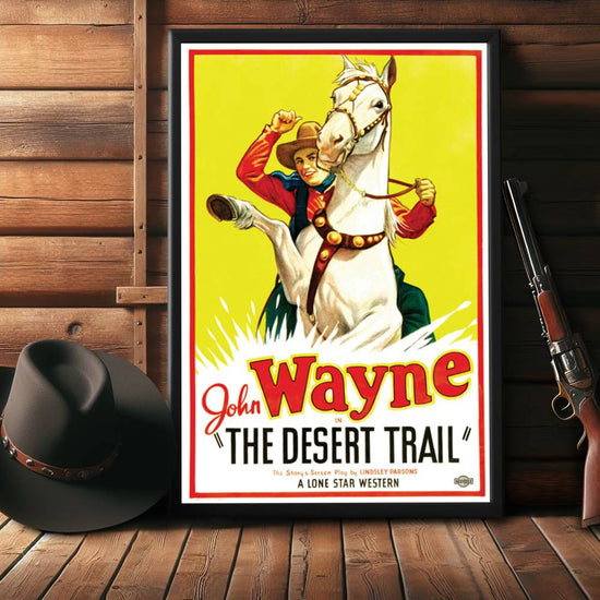 "Desert Trail" (1935) Framed Movie Poster