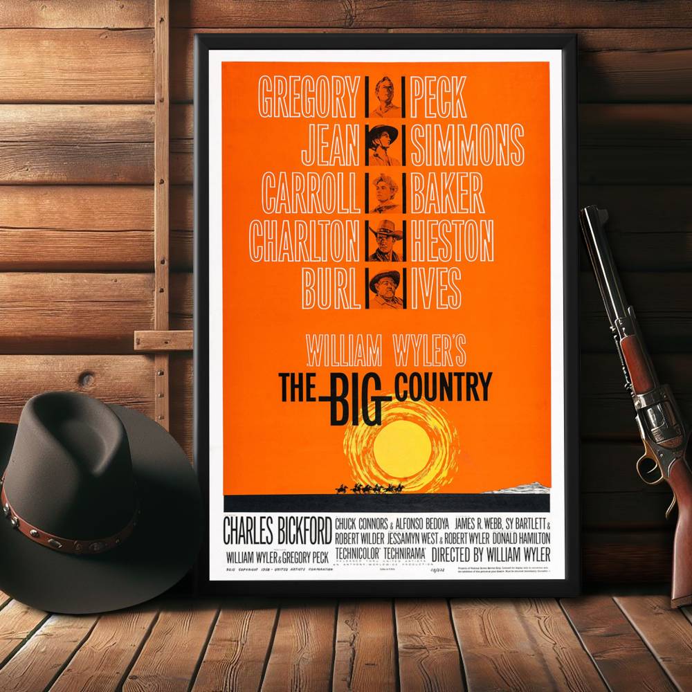 "Big Country" (1958) Framed Movie Poster