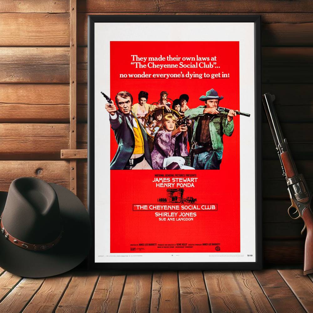 "Cheyenne Social Club" (1970) Framed Movie Poster