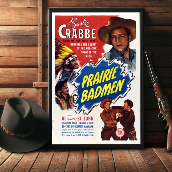 "Prairie Badmen" (1946) Framed Movie Poster